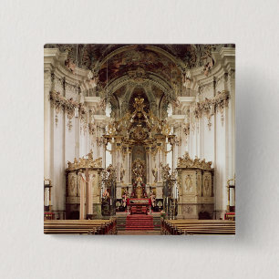 Interior, designed by Balthasar Neumann 1734-54 15 Cm Square Badge