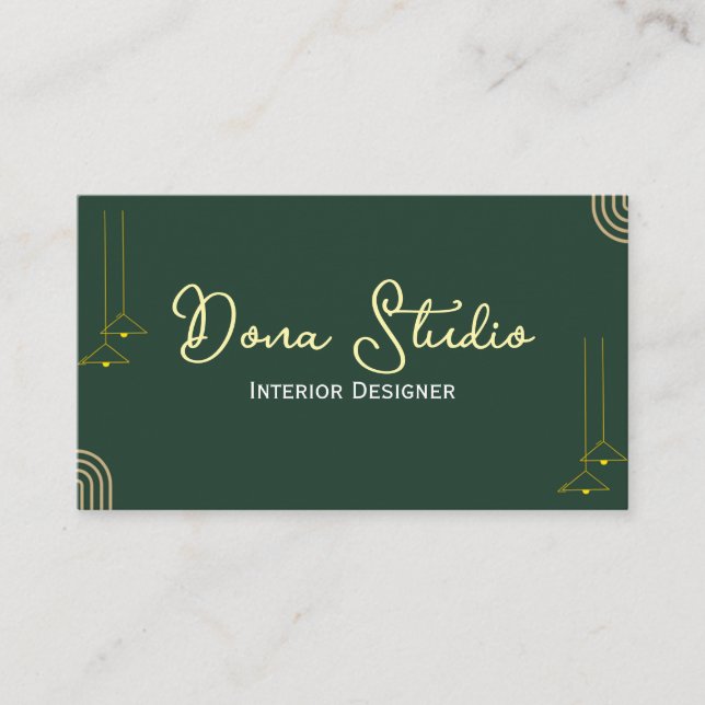 Interior Designer Business card  (Front)