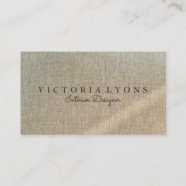 Interior Designer Business Card (Front)