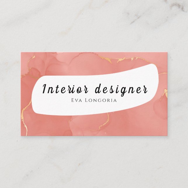 Interior designer Business Card (Front)