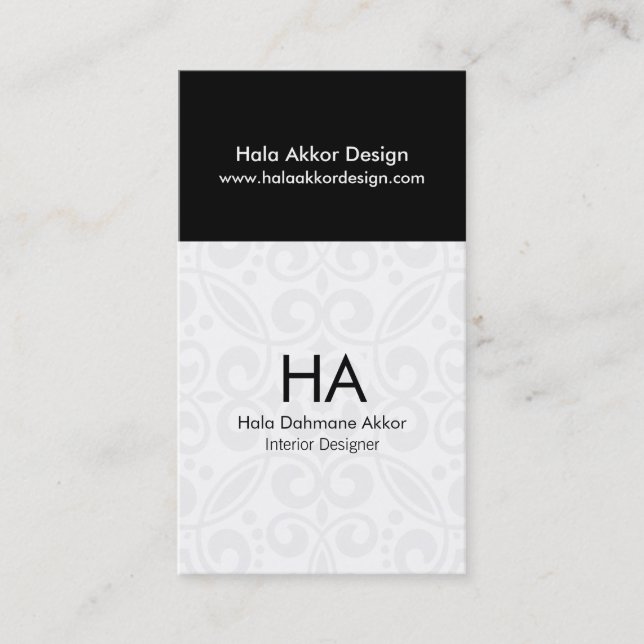 Interior Designer Business Cards (Front)