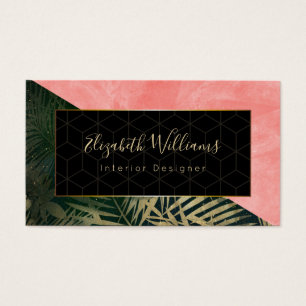 Interior Designer Colour Block Business Cards