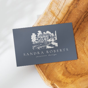 Interior designer elegant qr code business card