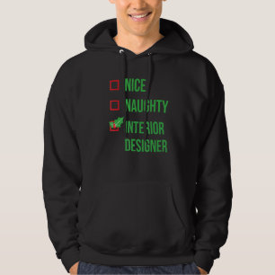 Interior Designer Funny Pajama Christmas Hoodie