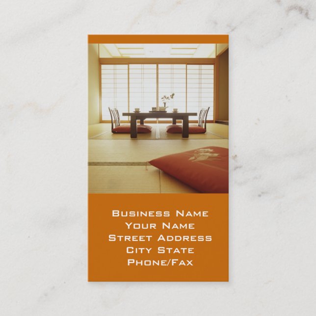 Interior Designer or Staging Business Card (Front)