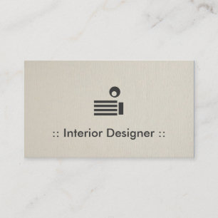 Interior Designer Simple Elegant Professional Business Card