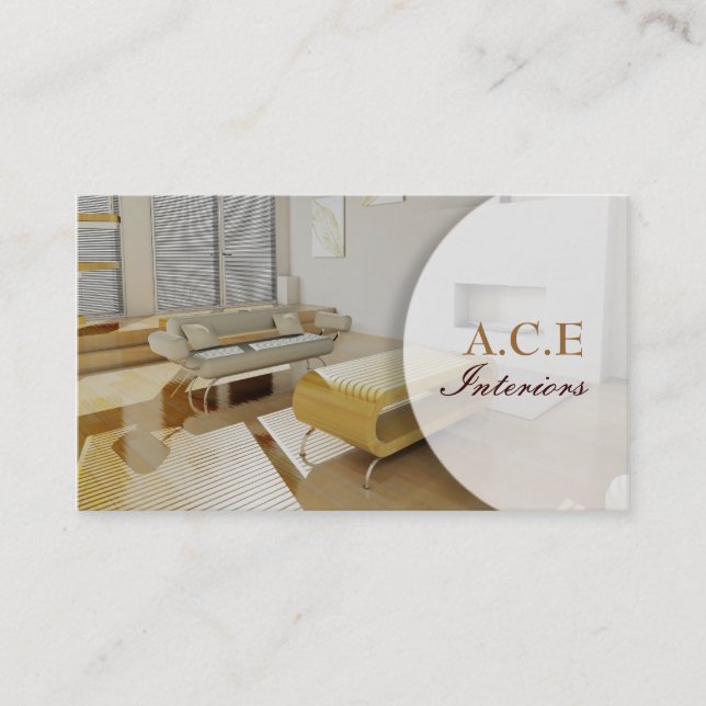Interior Designers Business Card (Front)