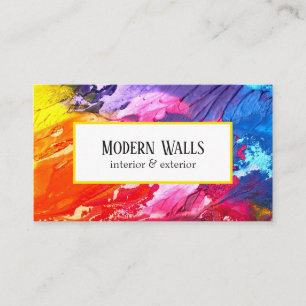 Interior & Exterior House Painting Business Card
