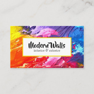 Interior & Exterior House Painting Business Card