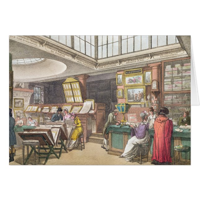 Interior from Ackermann's 'Repository of Arts, Lit (Front Horizontal)