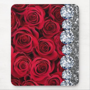 Interior Glitter Chic Gold Home Rose Mouse Pad