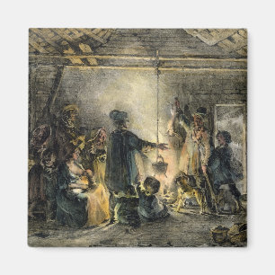 Interior of a Coal-Miner's Hut Magnet