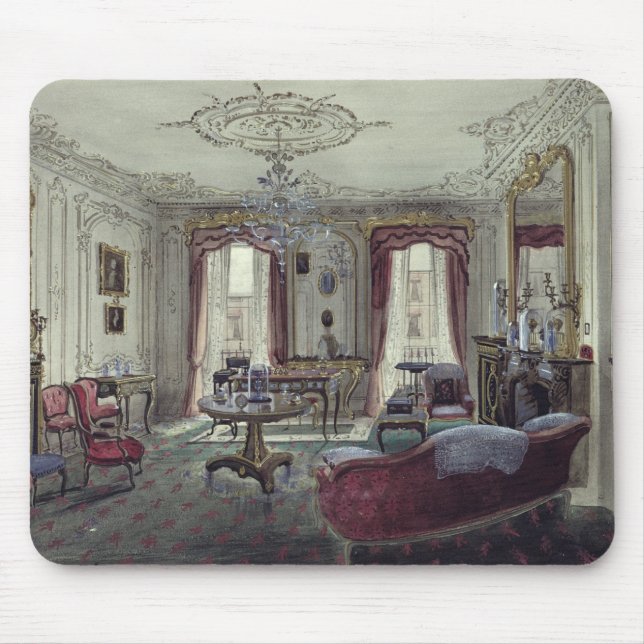 Interior of a drawing room mouse pad (Front)