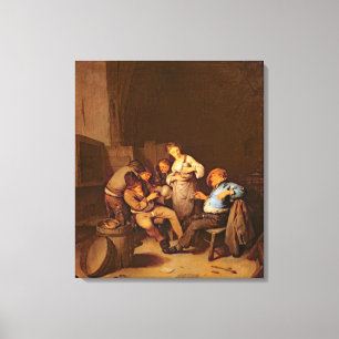 Interior of a Dutch Tavern Canvas Print