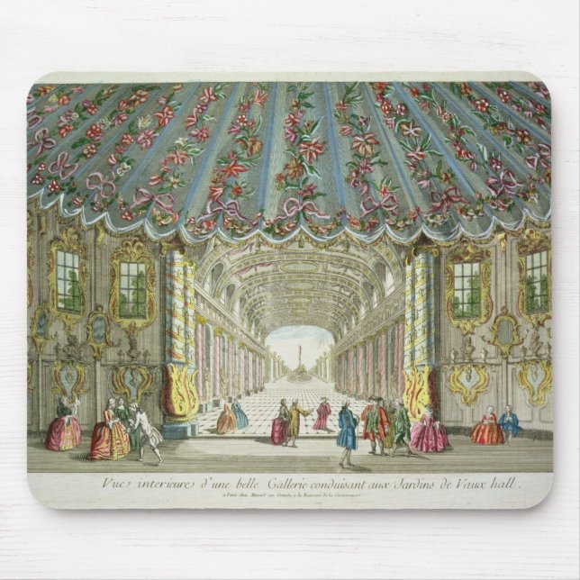 Interior of a Gallery Leading to Vauxhall Gardens Mouse Pad (Front)