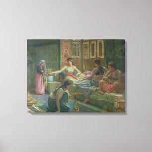 Interior of a Harem, c.1865 Canvas Print