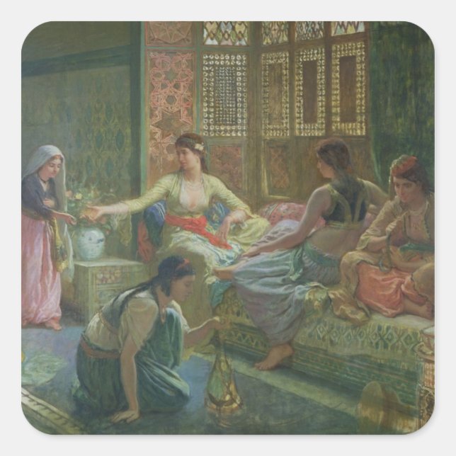 Interior of a Harem, c.1865 Square Sticker (Front)