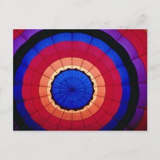 Interior of a hot air balloon postcard