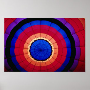 Interior of a hot air balloon poster