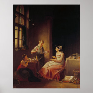 Interior of a House in Macon Poster