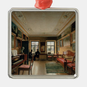 Interior of a Manor House, 1830s Metal Tree Decoration