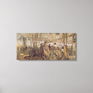 Interior of a Munitions Factory Canvas Print