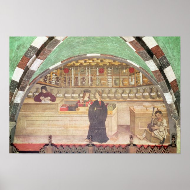 Interior of a pharmacy poster (Front)