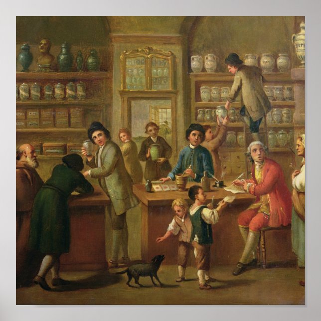 Interior of a Pharmacy Poster (Front)
