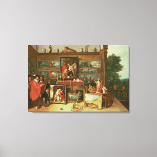 Interior of a Picture Gallery Canvas Print