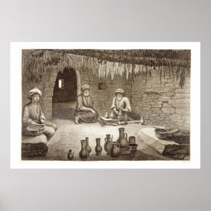 Interior of a Potter's Workshop, from Volume II Ar Poster