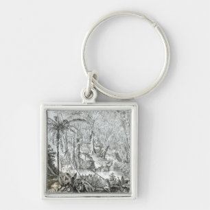 Interior of a Primeval Forest in the Amazons Key Ring