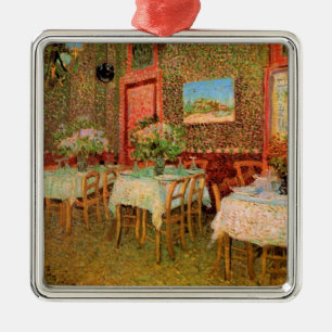 Interior of a Restaurant by Vincent van Gogh Metal Tree Decoration