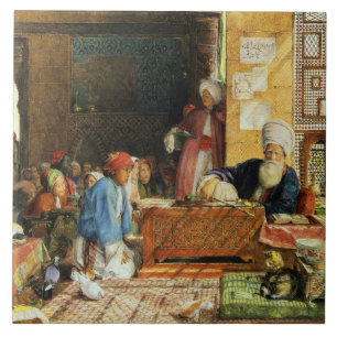 Interior of a School, Cairo, 1890 (w/c) (see also Tile