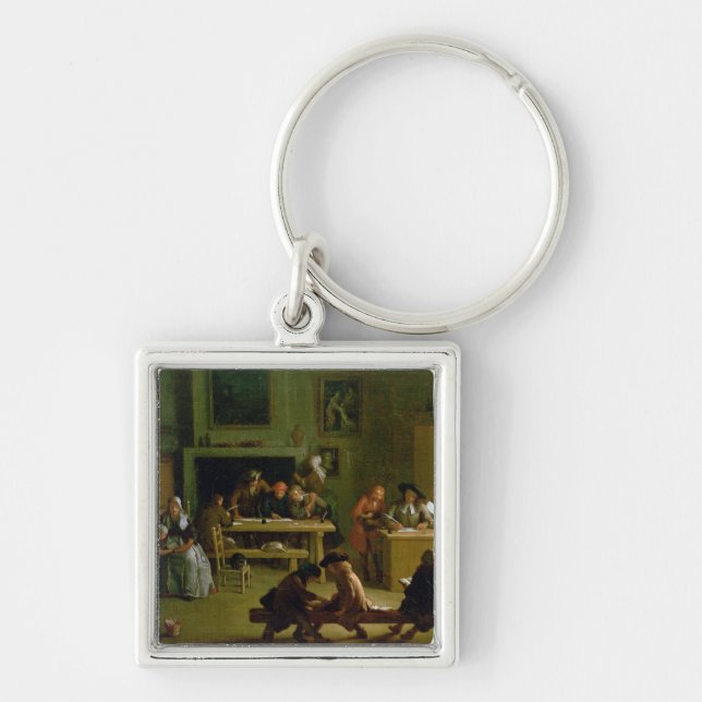 Interior of a Schoolroom Key Ring (Front)