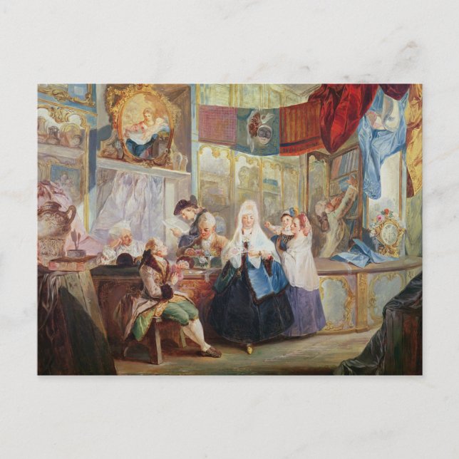 Interior of a Shop Postcard (Front)