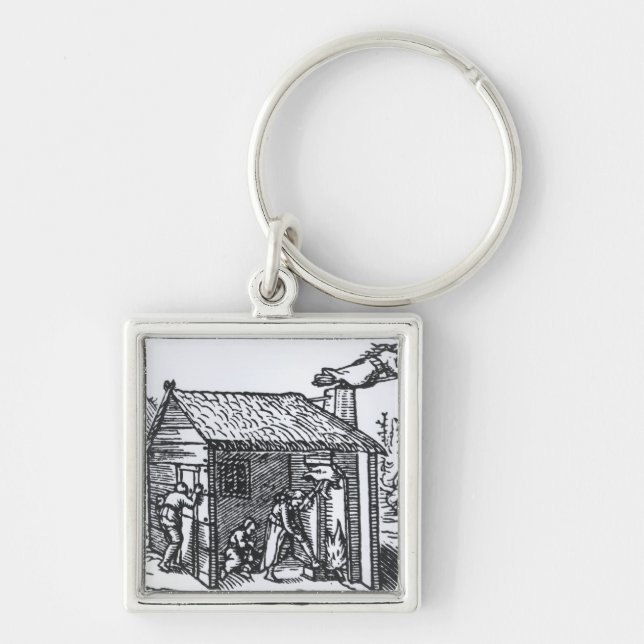 Interior of a Witch's House, 1579 Key Ring (Front)