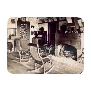 Interior of an American wooden shack, c.1880s (pho Magnet