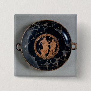 Interior of an attic red-figure cup 15 cm square badge