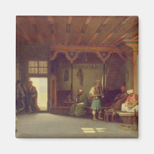 Interior of an Oriental Cafe Magnet (Front)