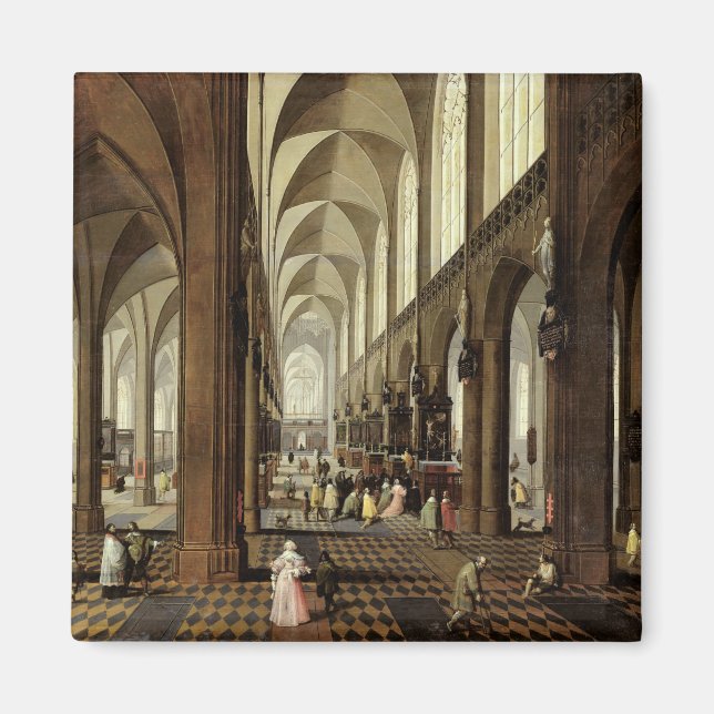 Interior of Antwerp Cathedral, c.1650 Magnet (Front)