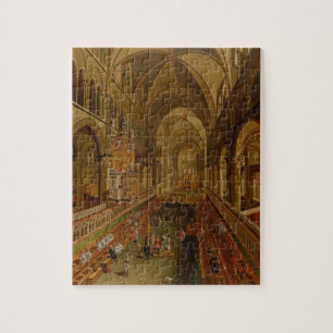 Interior of Canterbury Cathedral, c.1675-1700 (oil Jigsaw Puzzle