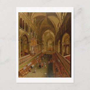 Interior of Canterbury Cathedral, c.1675-1700 (oil Postcard