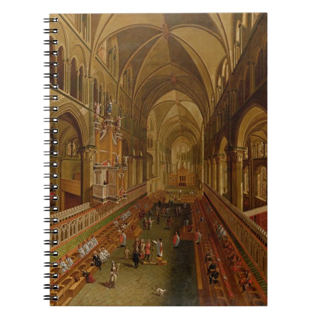 Interior of Canterbury Cathedral, c.1675-1700 (oil Spiral Notebook (Front)