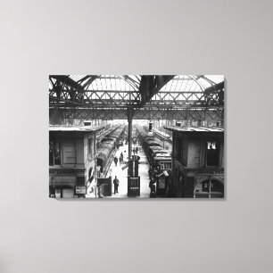 Interior of Charing Cross Station, London Canvas Print