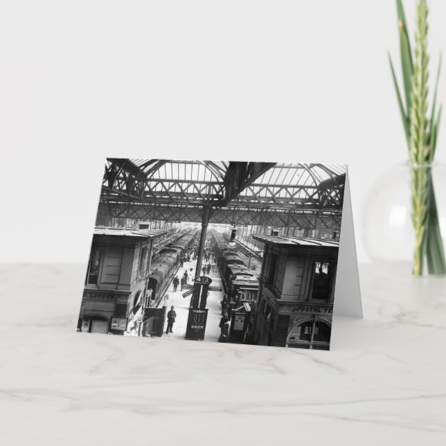 Interior of Charing Cross Station, London Card (Front)