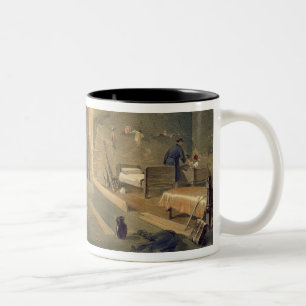 Interior of Fort Nicholas, plate from 'The Seat of Two-Tone Coffee Mug