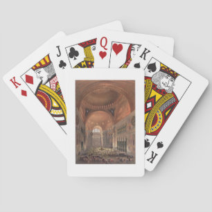 Interior of Haghia Sophia, Constantinople, pub. 18 Playing Cards