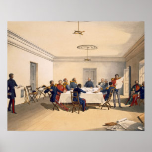 Interior of Lord Raglan's Head Quarters, plate fro Poster