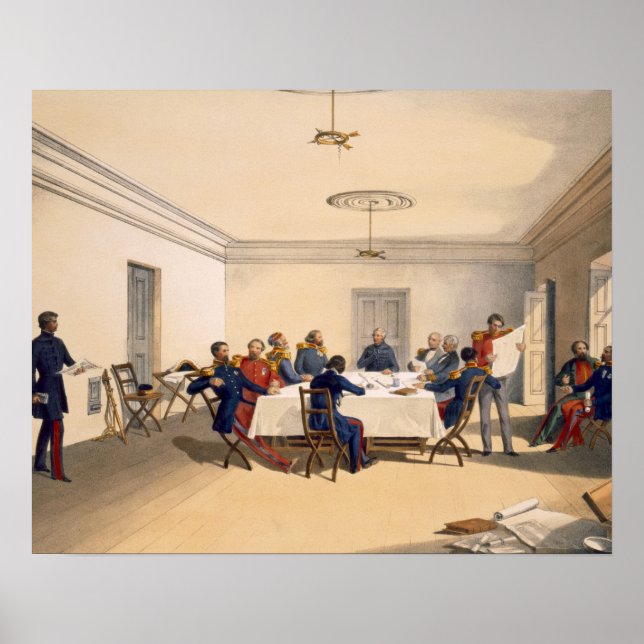 Interior of Lord Raglan's Head Quarters, plate fro Poster (Front)