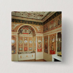 Interior of Napoleon's bathroom, built in 1807 15 Cm Square Badge